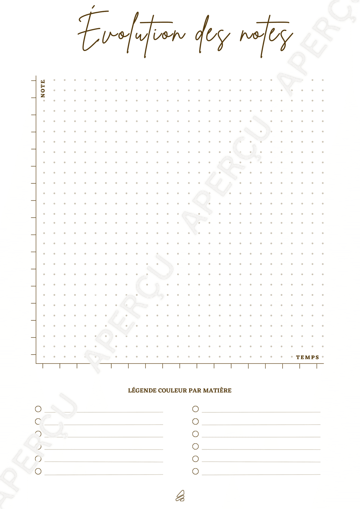 Aperçu du PDF Évolution des notes