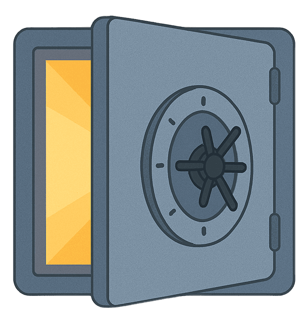 image d'un coffre semi ouvert